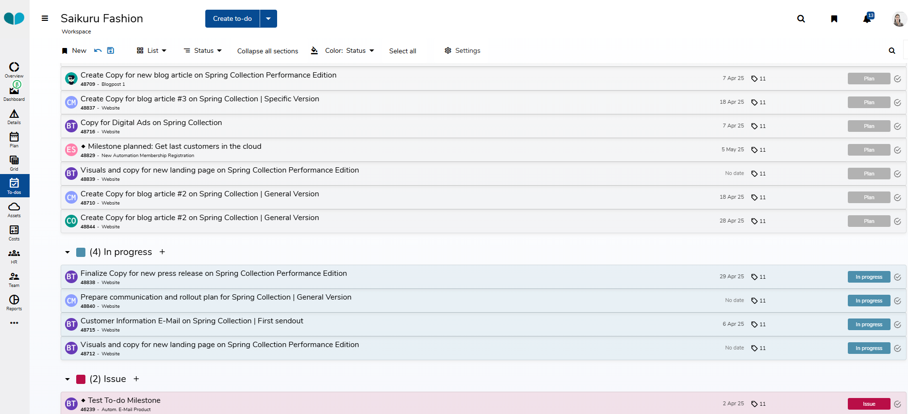 manage all tasks in one place