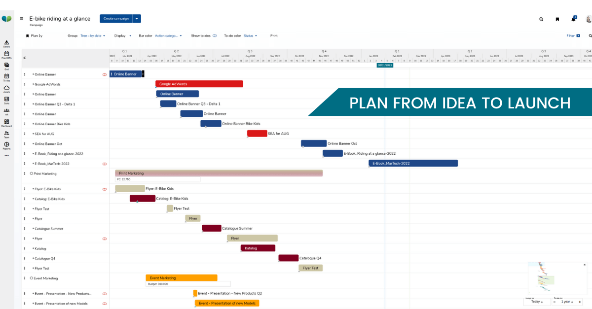 plan and manage marketing campaigns